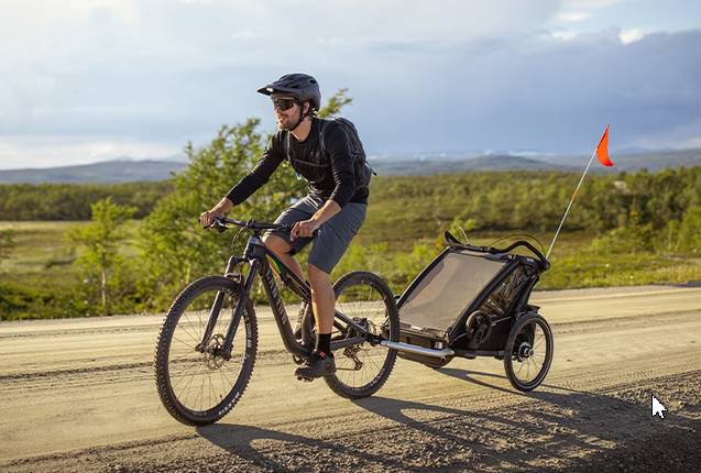 Thule stellt u.a. Fahrradanhänger umweltschonend her. / Foto: Thule