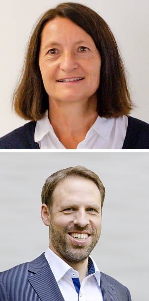Vorstandsmitglieder der UmweltProjekt AG: Beate Klemm und Christof Schmieg. / Fotos: Unternehmen