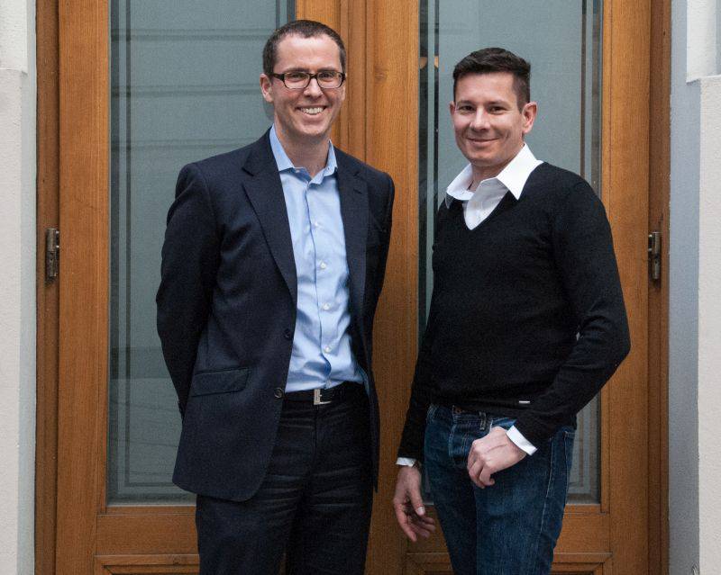 Das Finnest-Gründerduo Günther Lindenlaub (links) und Jörg Bartussek (rechts) hat bisher Darlehen in Höhe von 30 Millionen Euro an Investoren vermittelt. / Foto: Unternehmen