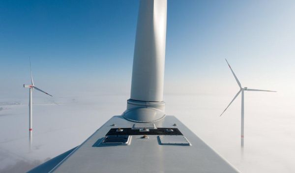 Blick von der Gondel eines Nordex-Windrads. / Foto: Unternehmen