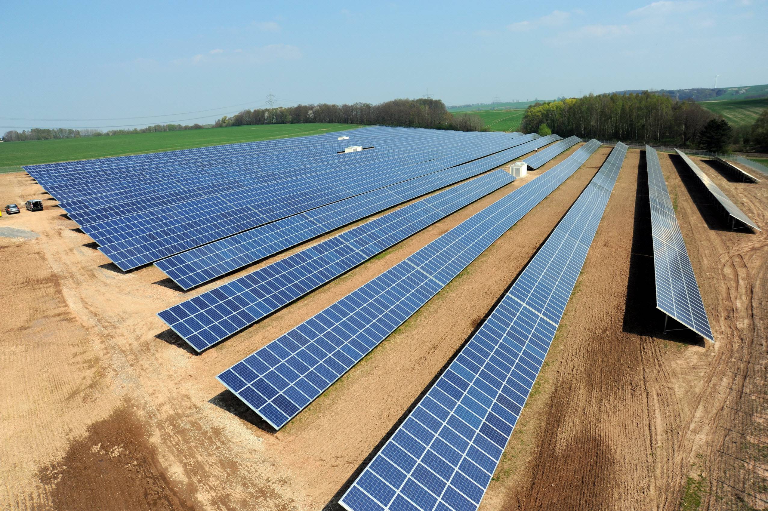 Der Wattner-Solarpark Frankenberg in Sachsen. / Foto: Unternehmen