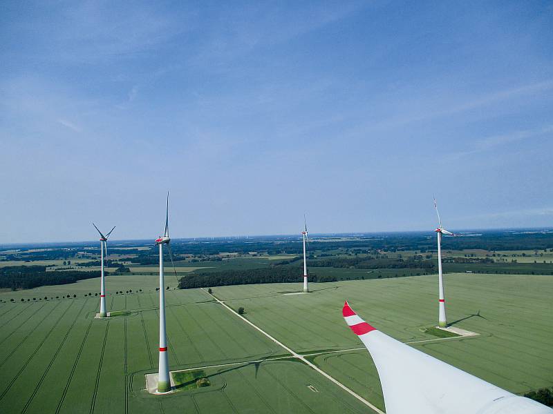 Von der GLS Bank finanzierter Windpark. / Foto: Prokon