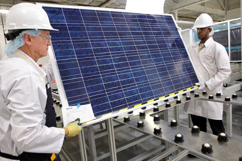 Solarmodul-Fertigung von Canadian Solar: Das Unternehmen ist Marktführer in den USA. / Foto: Unternehmen