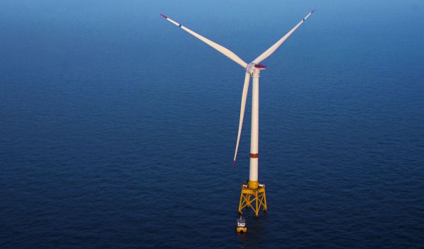 Bei der Fertigstellung des Offshore-Windpraks Merkur (ehemals MEG1) kamen unter andrerem Windräder von Alstom zum Einsatz. / Foto: Unternehmen