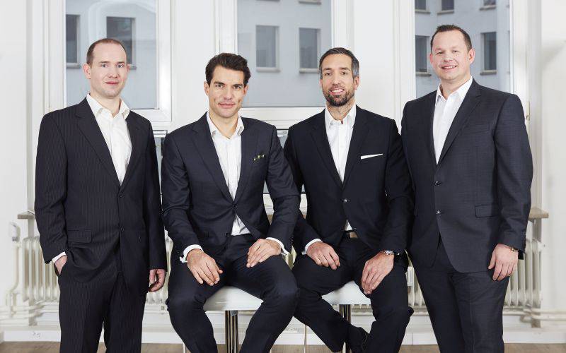 Die geschäftsführenden Gesellschafter von Luana (v.l.n.r.): Tammo Krüger, Marc Banasiak, Marcus Florek, Marcel Lolk. / Foto: Luana